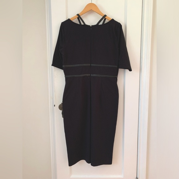 Statement dress with leather detail, Zapelle/eShakti - Picture 7 of 7